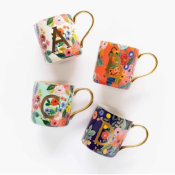 Rifle Paper Co. x Anthropologie Garden Party Monogram Mug - Picture 10 of 10